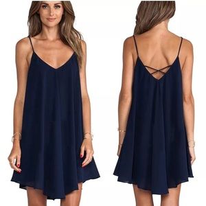 Navy blue sun dress